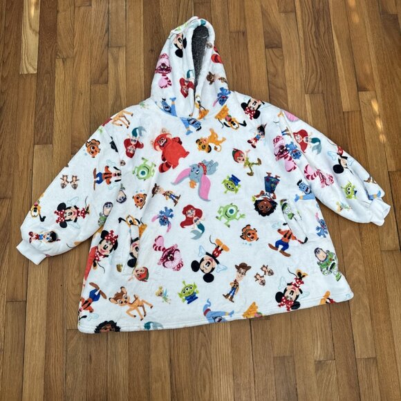 Disney Tops - Disney 100 Year Anniversary Disneyland Sherpa Lined Character Hoodie Sweater OS